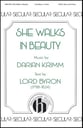 She Walks In Beauty SATB choral sheet music cover